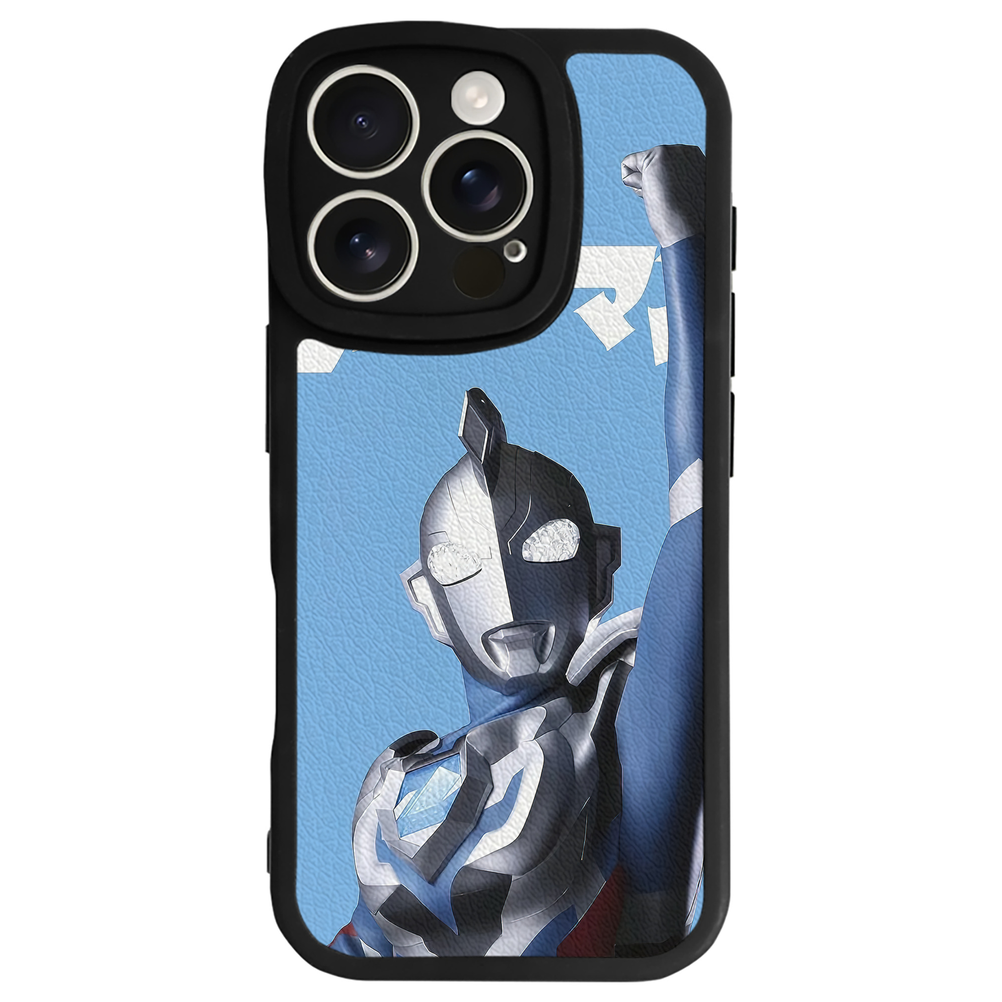 （画像用） ウルトラマン Ultraman 【iPhone 16シリーズ対応】シリコンスマホケース（レザー調） 材質：シリコン